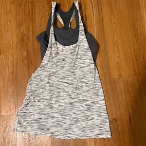 Stylish Women's Gray and Black Tank Top